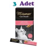 Miamor Lachs Cream Somonlu 3x15 gr Kedi Ödül Maması