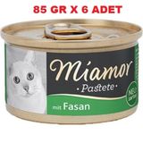 Miamor Pastete 6x85 gr Sülünlü Tahılsız Kedi Konservesi