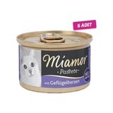 Miamor Pastete Yürekli Tahılsız 6x85 gr Kedi Konservesi