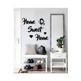 Miana Lazer Home Sweet Home Duvar Süsü Ahşap Dekoratif Yazılar Kelebekli Duvar Süsü Evim Evim Güzel Evim Motto