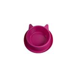 Miapet 400 ml Violet Plastik Kedi Kulaklı Mama ve Su Kabı