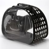 Miapet 42 x 26 x 35 cm Siyah Şeffaf Kedi Köpek Taşıma Çantası