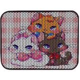 Miapet 60 x 45 cm Three Colour Elekli Desenli Kedi Tuvalet Önü Paspası