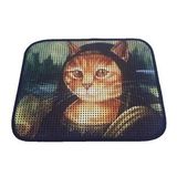 Miapet Elekli Desenli Mona 60x45 cm Kedi Tuvalet Önü Paspası
