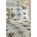 Miar home perde tekstil Miar Çift Kişilik Pike/yatak Örtüsü Takımı 3 Parça - Gri - 160 x 200 cm