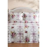 Miar home perde tekstil Miar Çift Kişilik Pike/yatak Örtüsü Takımı 3 Parça - Pembe - 160 x 200 cm