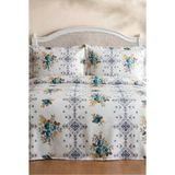 Miar home perde tekstil Miar Çift Kişilik Pike/yatak Örtüsü Takımı 3 Parça - Turkuaz - 160 x 200 cm