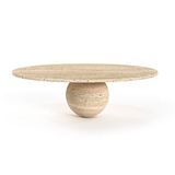 MIARIK DESIGN Cacia - Tek Küreli Oval Tablalı Orta Sehpa