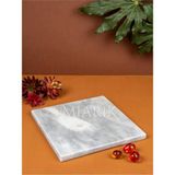 Miarik Design Dekoratif Mermer Kare 30 x 30 cm Tepsı, Tabak,sunum