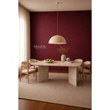 MIARIK DESIGN Jesseoval -Traverten Mermer Oval Ayak Yemek Masası