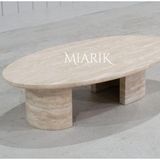 Miarik Design Mermer Ciayaklı Orta Sehpa Tagu