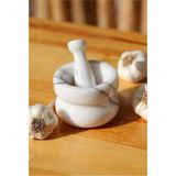 Miarik Design Mermer Havan Tokmak Leylak Damarlı 12X7 cm