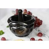 Miarik Design Mermer Havan Tokmak Sıyah 12X7 cm