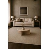 MIARIK DESIGN Owen-traverten Kademeli Yuvarlak Orta Sehpa
