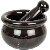 Miarik Design Siyah Mermer Havan