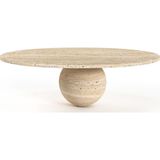 Miarik Design Tek Küreli Oval Tablalı Orta Sehpa Caci