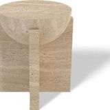 Miarik Design Traverten Mermer Vina Yan Sehpa , Masa , Orta Sehpa , Zigon