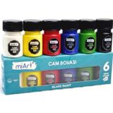 Miart Cam Boyası 6 Renk X 30 Ml
