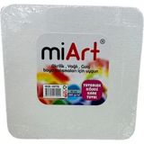 miart tuval yuvarlak köşeli kare 15 cm mykt15 - Yok