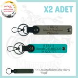 MiaWiki 0+ Kan Grubu Motor Anahtarlık İsim Plaka, Standart, MH-KAN-MT-9720x2, Kül Gri-Koyu Turkuaz-yeşil, üniseks-yetişkin