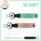 MiaWiki 0+ Kan Grubu Motosiklet Anahtarlık İkili Set, Standart, MH-KAN-MT-10281x2, Yavruağzı-Yeşil-siyah, üniseks-yetişkin