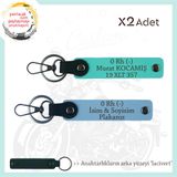 MiaWiki 0 Kan Grubu Motosiklet Anahtarlık İkili Set, Standart, MH-KAN-MT-10570x2, Gök Mavi-Turkuaz-lacivert, üniseks-yetişkin