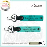 MiaWiki 0- Kan Grubu Motosiklet Anahtarlık, Standart, MH-KAN-MT-10672x2, Koyu Turkuaz-Turkuaz-sütlü kahve, üniseks-yetişkin
