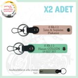 MiaWiki 0- Kan Grubu Motosiklet Anahtarlık, Standart, MH-KAN-MT-11279x2, Yavruağzı-Yeşil-gri, üniseks-yetişkin