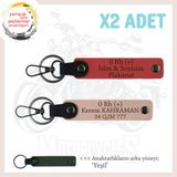 MiaWiki 0 Rh (+) Kan Grubu Acil Durum Anahtarlık, Standart, MH-KAN-MT-10013x2, Nar Çiçeği-Yavruağzı-yeşil, üniseks-yetişkin