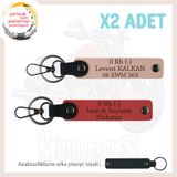 MiaWiki 0 Rh (-) Kan Grubu Acil Durum Anahtarlık, Standart, MH-KAN-MT-11011x2, Nar Çiçeği-Yavruağzı-siyah, üniseks-yetişkin