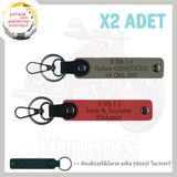 MiaWiki 0 Rh (-) Kan Grubu Yazılı Anahtarlık, Standart, MH-KAN-MT-10957x2, Nar Çiçeği-Kül Gri-lacivert, üniseks-yetişkin