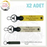 MiaWiki 0 Rh (+) Kan Grubu Yazılı Kişisel Anahtarlık, Standart, MH-KAN-MT-10147x2, Sarı-Sütlü Kahve-yeşil, üniseks-yetişkin