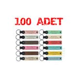 MiaWiki 100'lü Deri Hatıra Anahtarlığı İsme Özel, Standart, MH-KAN8641X100, üniseks-yetişkin