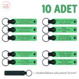 MiaWiki 10'lu Kişiselleştirilebilir Hatıra Anahtarlık, Standart, MH-KAN8554X10, Fıstık Yeşil & Lacivert, üniseks-yetişkin
