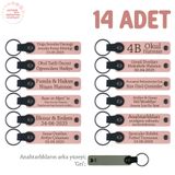 MiaWiki 14'lü Anahtarlık Pudra Gri Bebek Hediyelik, Standart, MH-KAN8583X14, Pudra & Gri, üniseks-bebek