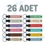 MiaWiki 26'lı Set İsme Özel Elektrik Elektronik Mühendisliği Anahtarlık, Standart, MH-KAN8715X26, üniseks-yetişkin