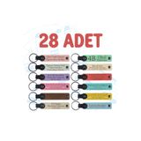 MiaWiki 28'li Kişiselleştirilebilir Deri Anahtarlık, Standart, MH-KAN8712X28, üniseks-yetişkin