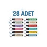 MiaWiki 28'li Set Kişiye Özel Veterinerlik Anahtarlık, Standart, MH-KAN8698X28, üniseks-yetişkin