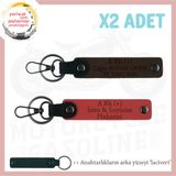 MiaWiki 2li Anahtarlık Motor Severlere Özel İsim Plaka, Standart, MH-KAN-MT-5947x2, Nar Çiçeği-Koyu Kahve-lacivert, üniseks-yetişkin