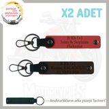 MiaWiki 2li Anahtarlık Motor Severlere Özel İsim Plaka, Standart, MH-KAN-MT-7947x2, Nar Çiçeği-Koyu Kahve-lacivert, üniseks-yetişkin