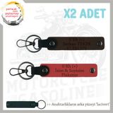MiaWiki 2li Anahtarlık Motor Severlere Özel İsim Plaka, Standart, MH-KAN-MT-9947x2, Nar Çiçeği-Koyu Kahve-lacivert, üniseks-yetişkin