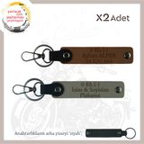 MiaWiki 2'li Anahtarlık Motor Severlere Özel, Standart, MH-KAN-MT-10677x2, Kül Gri-Açık Kahve-siyah, üniseks-yetişkin