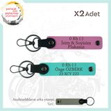 MiaWiki 2'li Anahtarlık Motosiklet Aşıkları İçin, Standart, MH-KAN-MT-11039x2, Pembe-Turkuaz-gri, üniseks-yetişkin