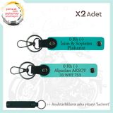 MiaWiki 2'li Anahtarlık Motosiklet Severler İçin, Standart, MH-KAN-MT-10670x2, Koyu Turkuaz-Turkuaz-lacivert, üniseks-yetişkin