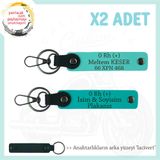 MiaWiki 2'li Anahtarlık Motosiklet Severler İçin, Standart, MH-KAN-MT-9670x2, Koyu Turkuaz-Turkuaz-lacivert, üniseks-yetişkin