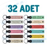 MiaWiki 32'li Set İsme Özel Mimarlık Anahtarlık, Tek Ebat, MH-KAN8715X32, üniseks-yetişkin