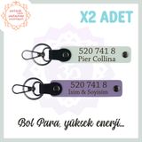 MiaWiki 520 741 8 Bolluk Kaynağı Anahtarlık Seti, Standart, MH-KAN5089x2, Mor Menekşe-Beyaz, üniseks-yetişkin