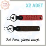 MiaWiki 520 741 8 Sayısıyla Denge Huzur Anahtarlığı, Standart, MH-KAN5118x2, Nar Çiçeği-Koyu Kahve, üniseks-yetişkin