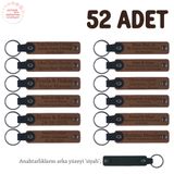 MiaWiki 52'li Set İsme Özel Yazılı Anahtarlık, Standart, MH-KAN8542X52, Kahverengi & Siyah, üniseks-yetişkin