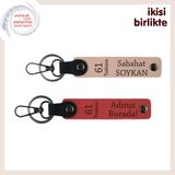 MiaWiki 61 Temalı Kişisel Deri Anahtarlık 2'li Set, Standart, MH-KAN-61-417x2, yavru ağzı-nar çiçeği, üniseks-yetişkin